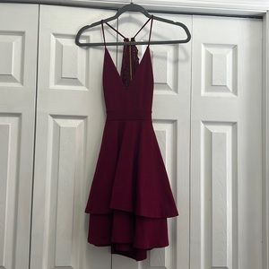 Maroon Semi-Formal Dress